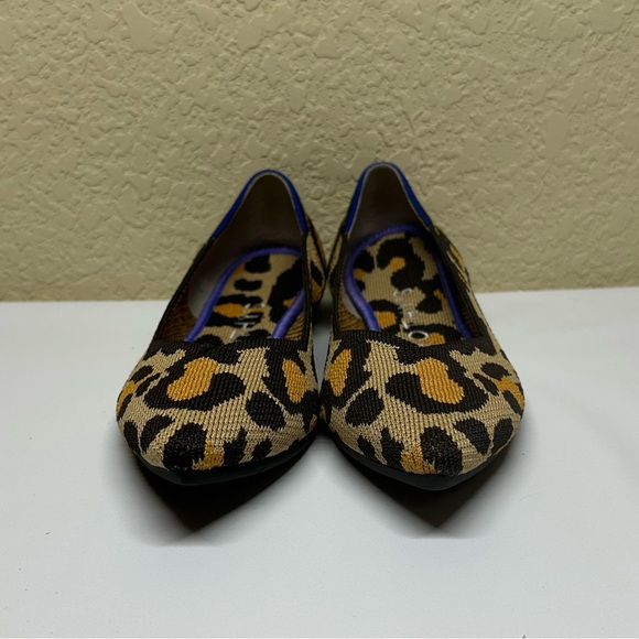Rothy’s Cheetah Print Flats Comfort Shoes 6.5 - Picture 5 of 13